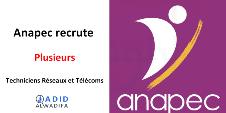 Anapec recrute des Techniciens Réseaux et Télécoms